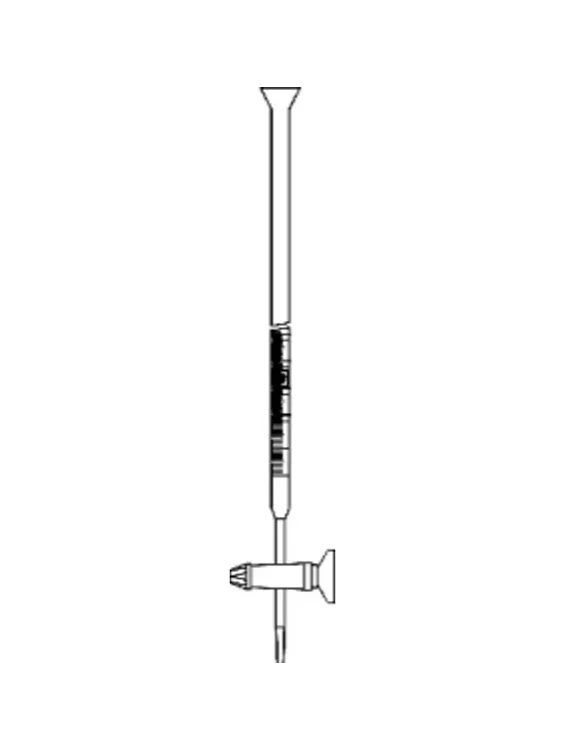 Biureta kl.B kran PTFE + Schell