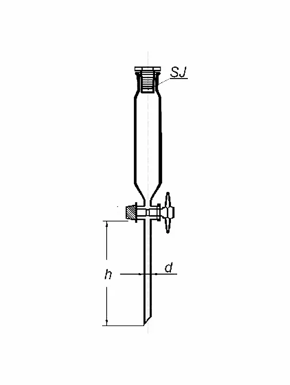 Rozdzielacz cylindryczny kran PTFE