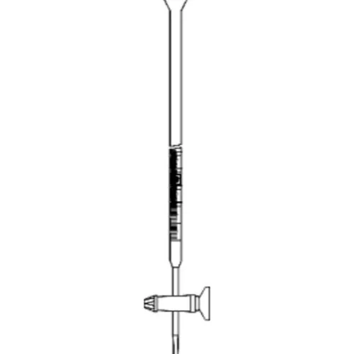 Biureta kl.B kran PTFE + Schell