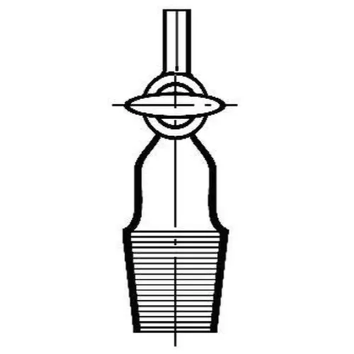 Korek ze szlifem 14/23 i kranem szklanym - Korki - Szkło laboratoryjne - Equimed-DG