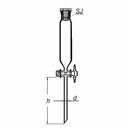 Rozdzielacz cylindryczny kran PTFE